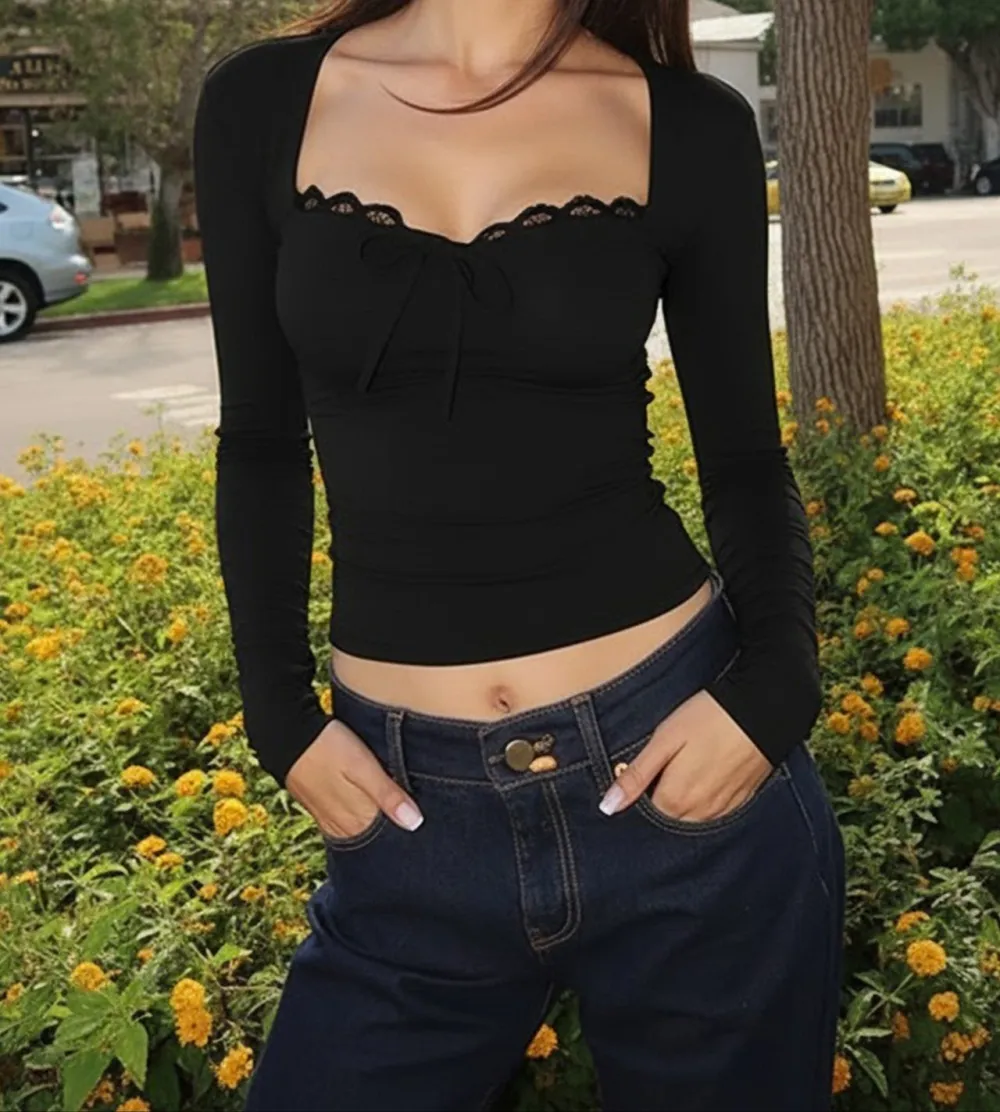 Long-Sleeve Slim Fit Top
