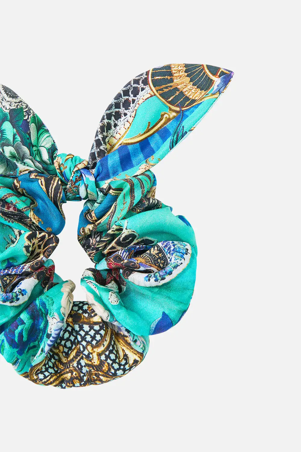 Printed Scrunchie with Tie
