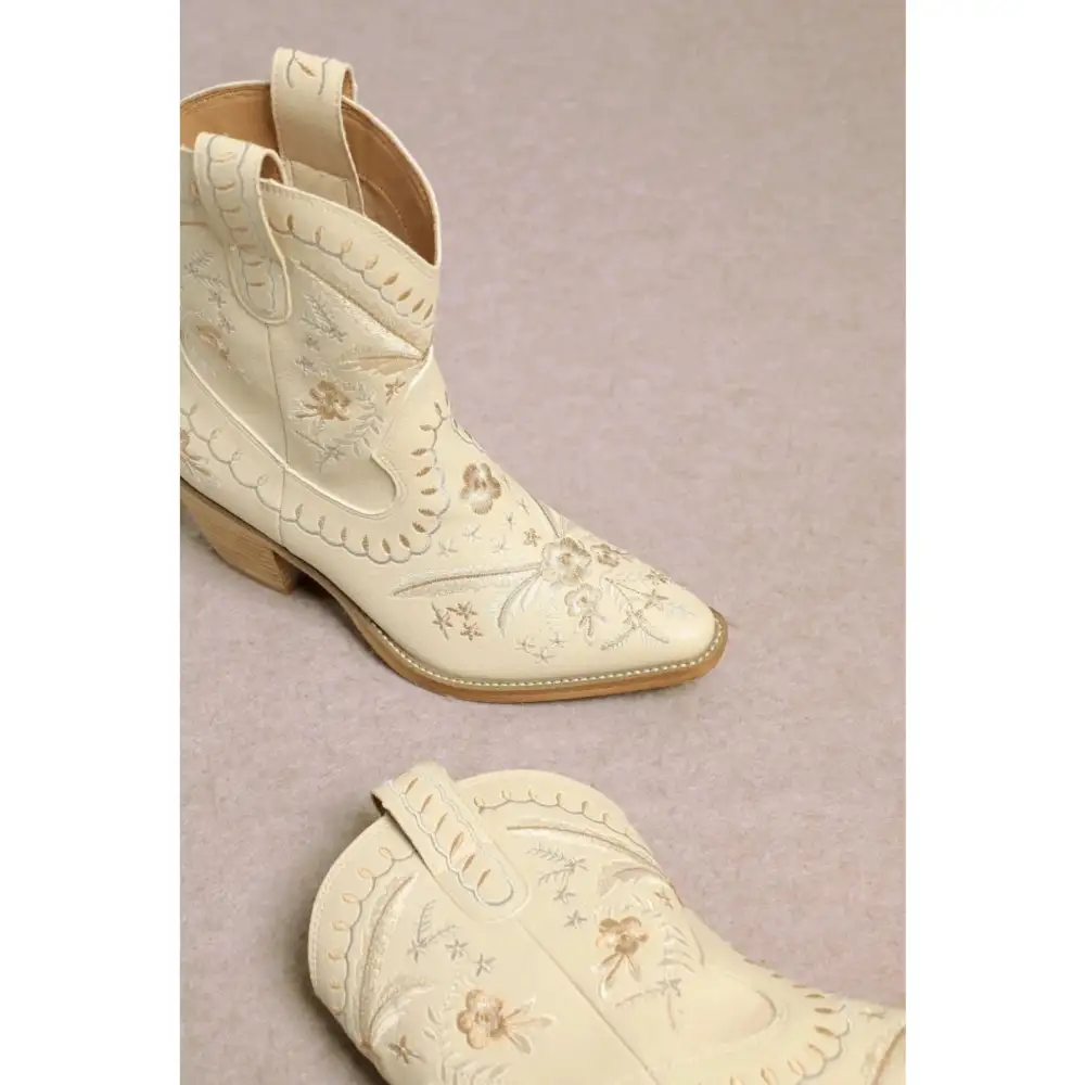 Corral Embroidered Cowgirl Ankle Bootie