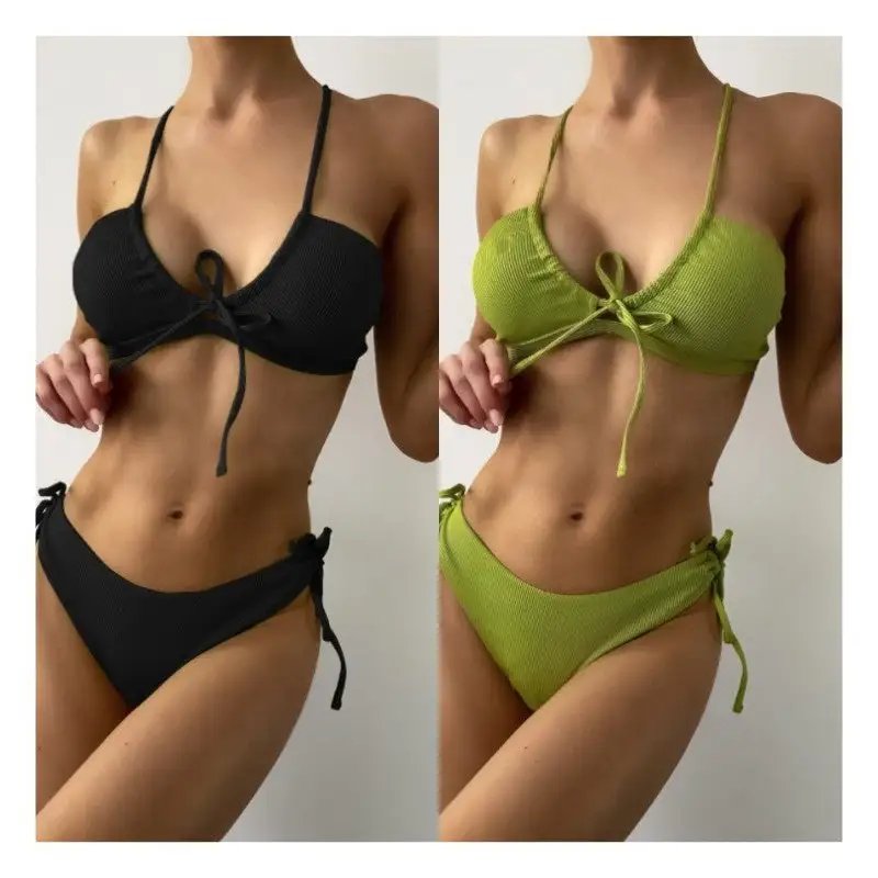 Halter Tie Bikini Set