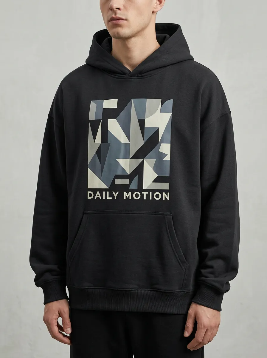 Men's Geometric Graphic Pullover Hoodie