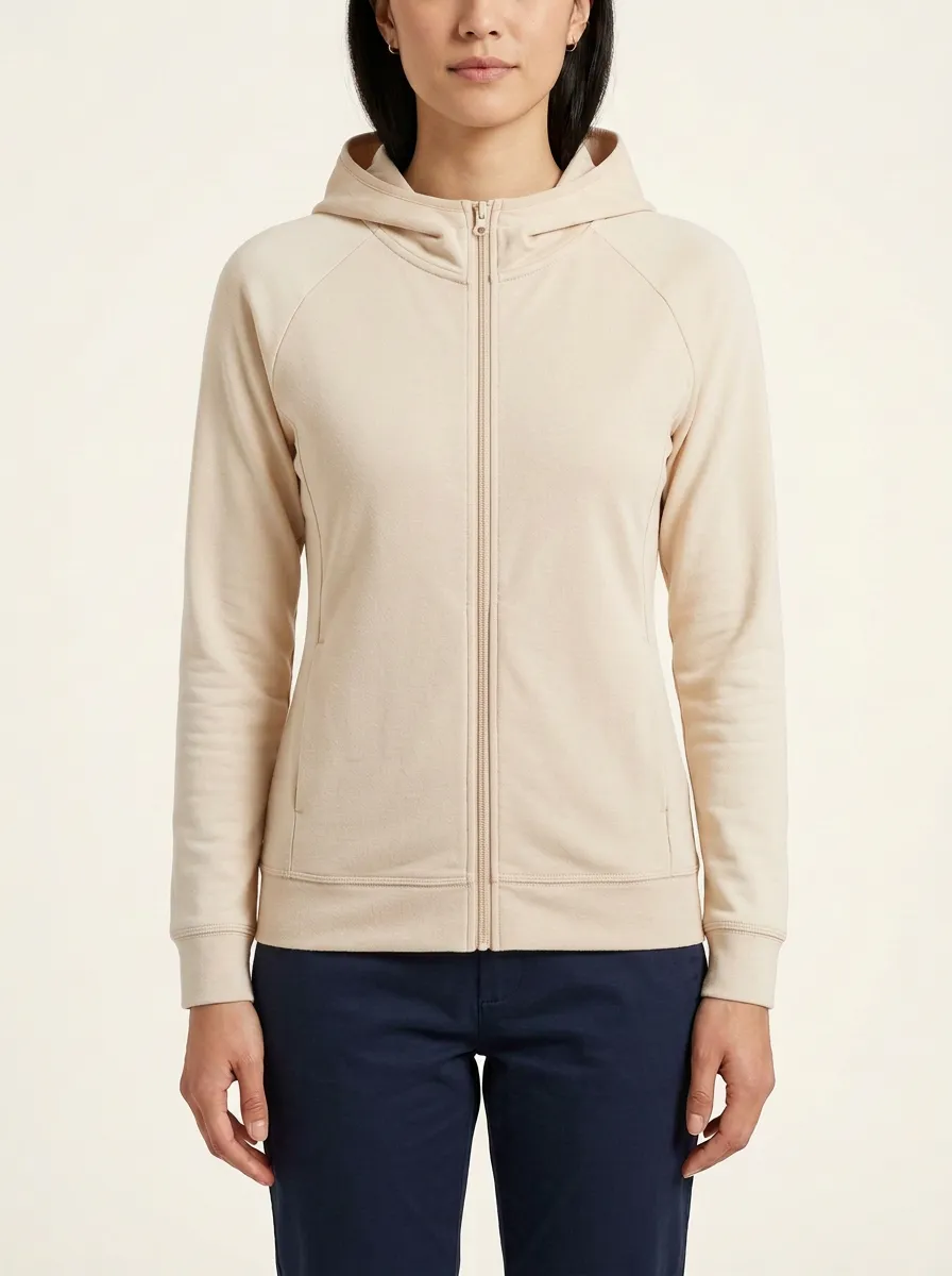 Women's Raglan Colorblock Full-Zip Side-Pocket Hoodie