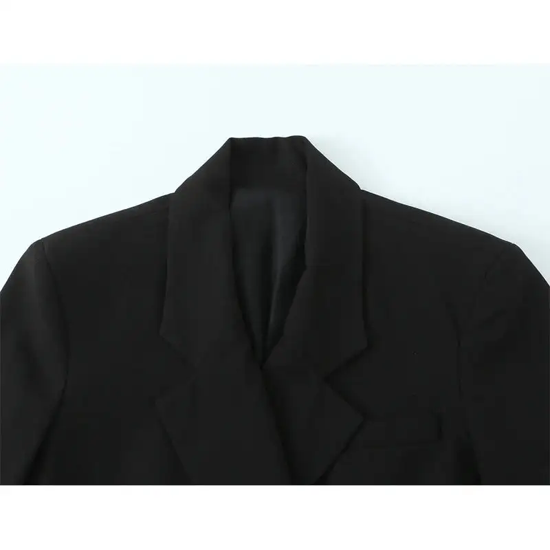 Cropped Double Breasted Blazer
