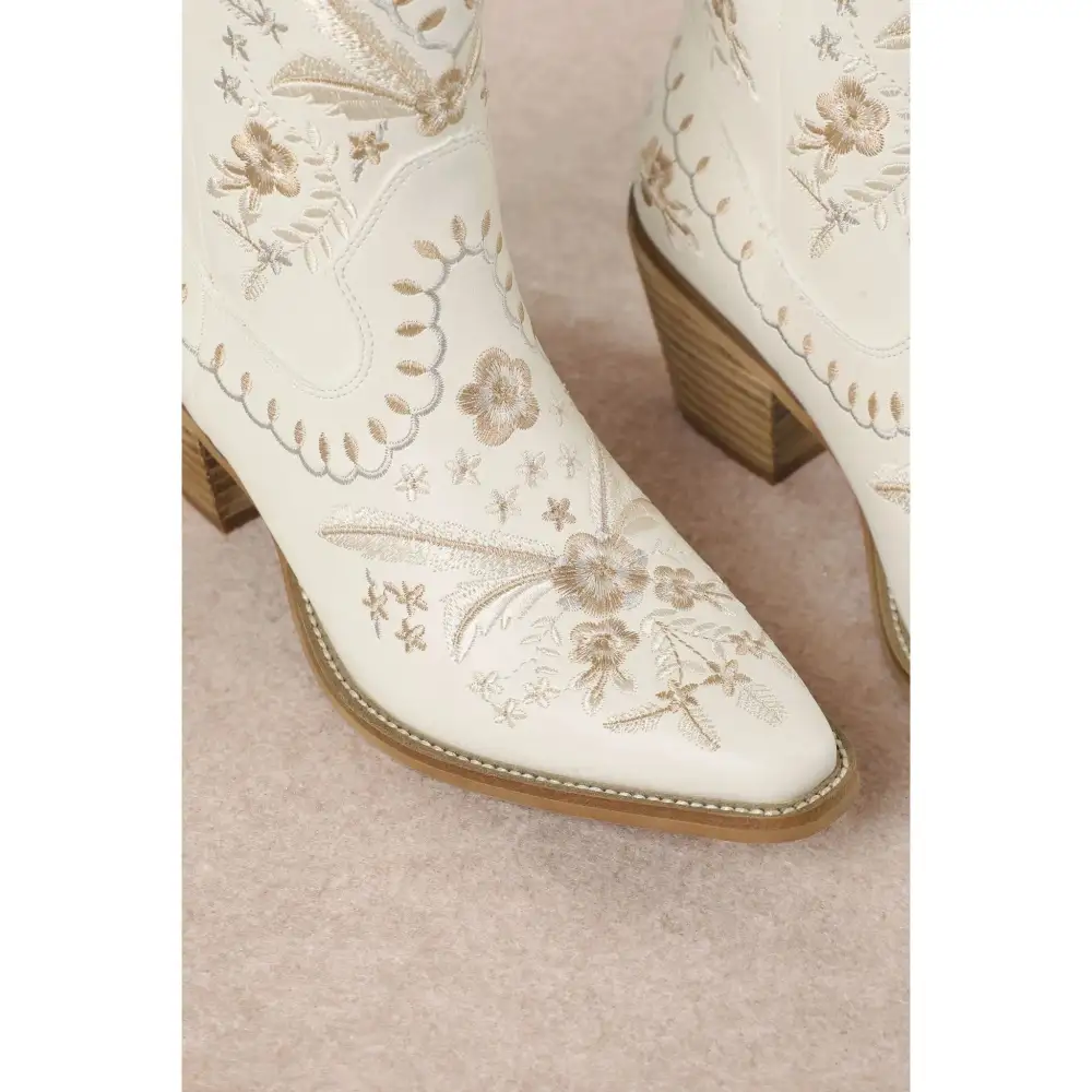 Corral Embroidered Cowgirl Ankle Bootie