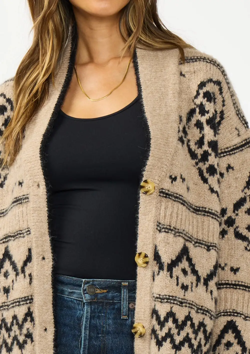 Tribal Midi Cardigan
