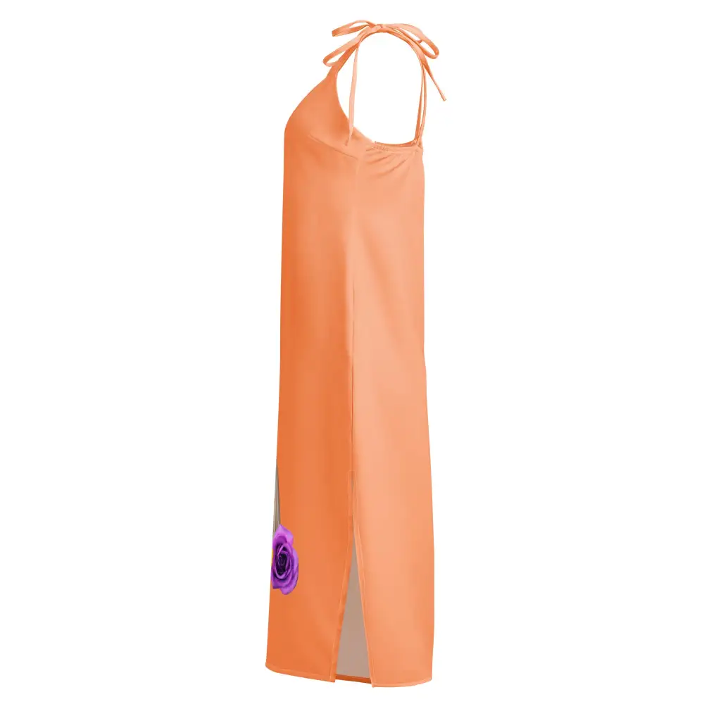 Serene Graphic Tie Strap Midi Dress