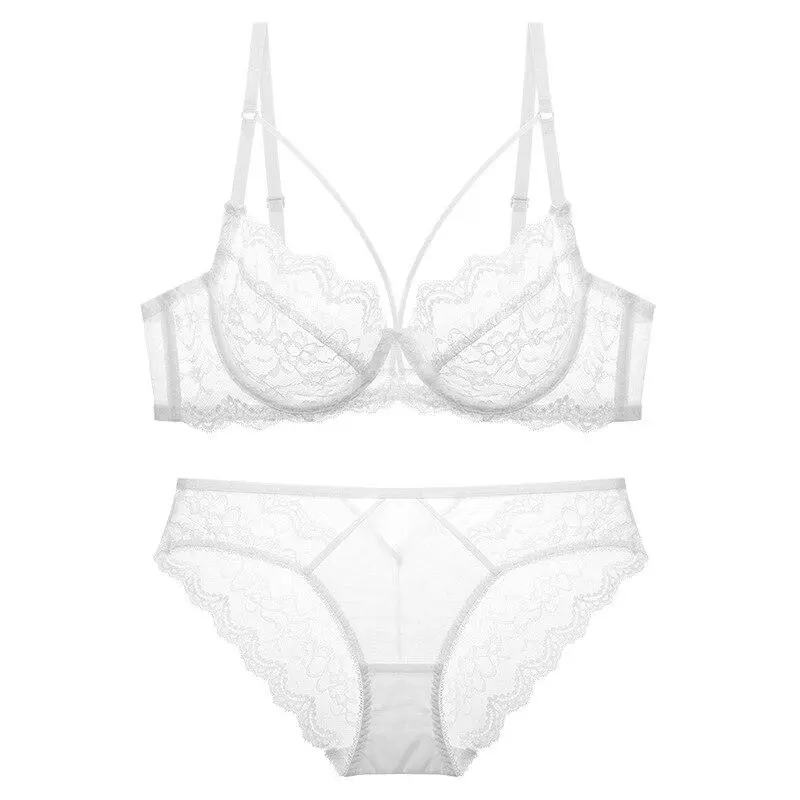 Decorative Lace Cup Lingerie Set