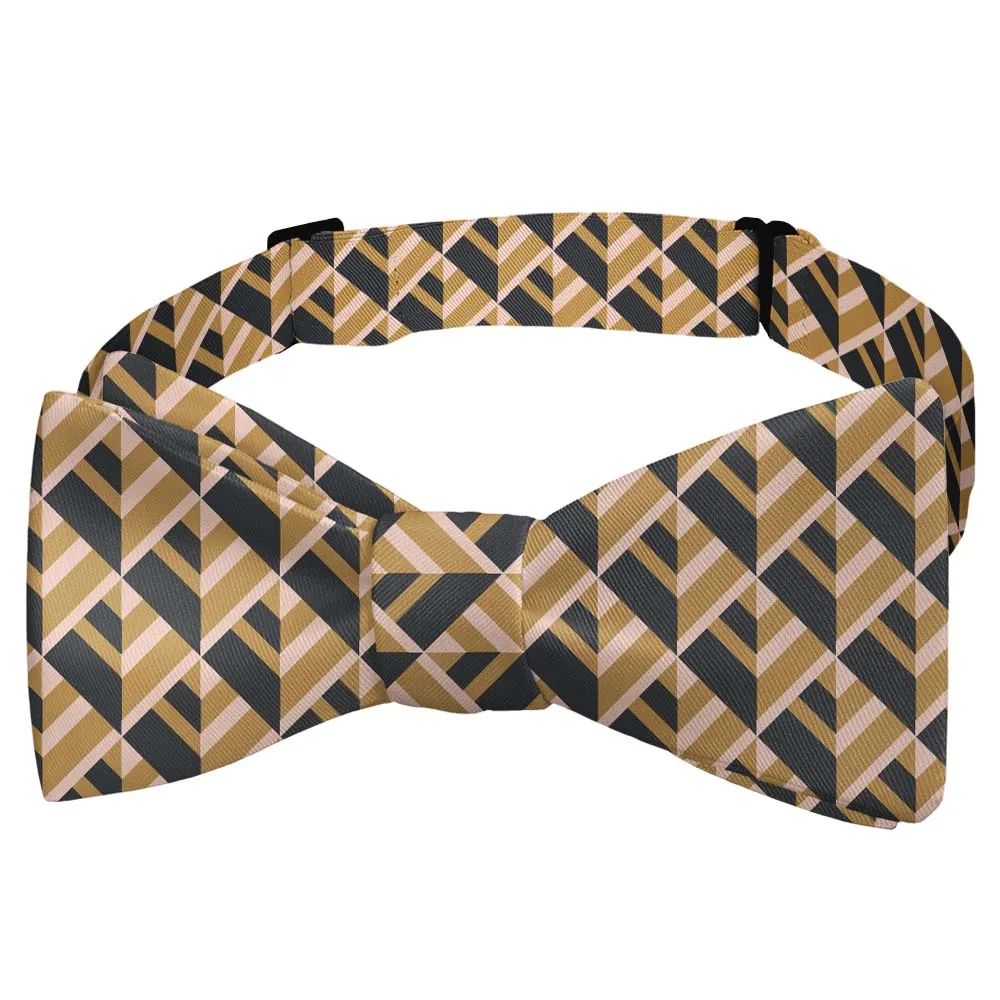 Geo Plates Pattern Bow Tie