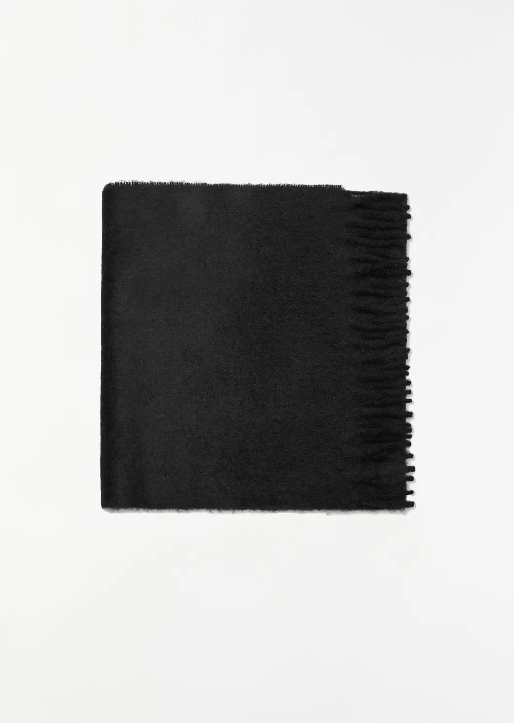 Mohair Wool Fringed Scarf