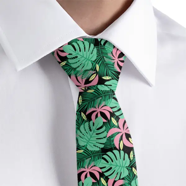Palm Pattern Necktie