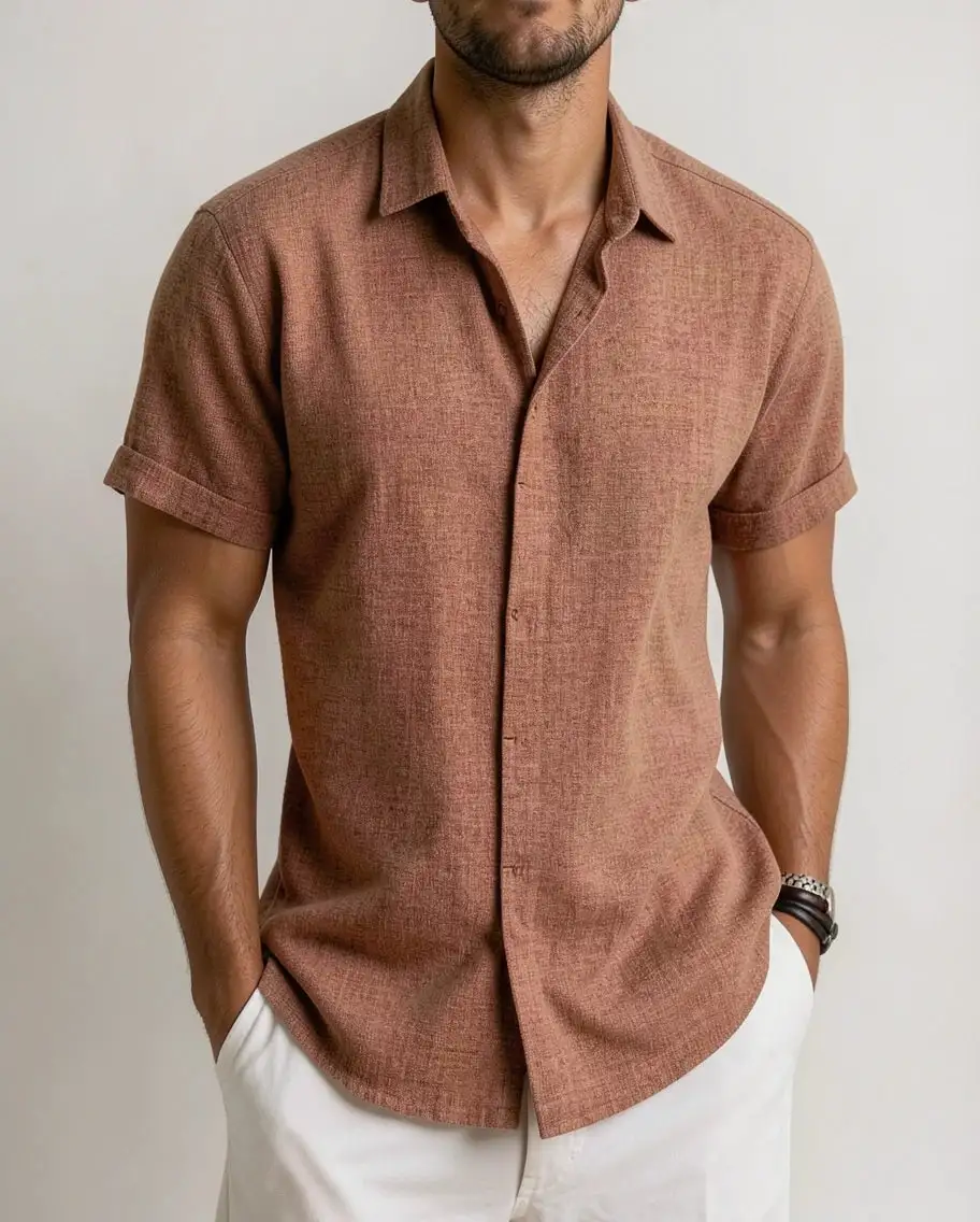 Linen Short Sleeve Casual Shirt