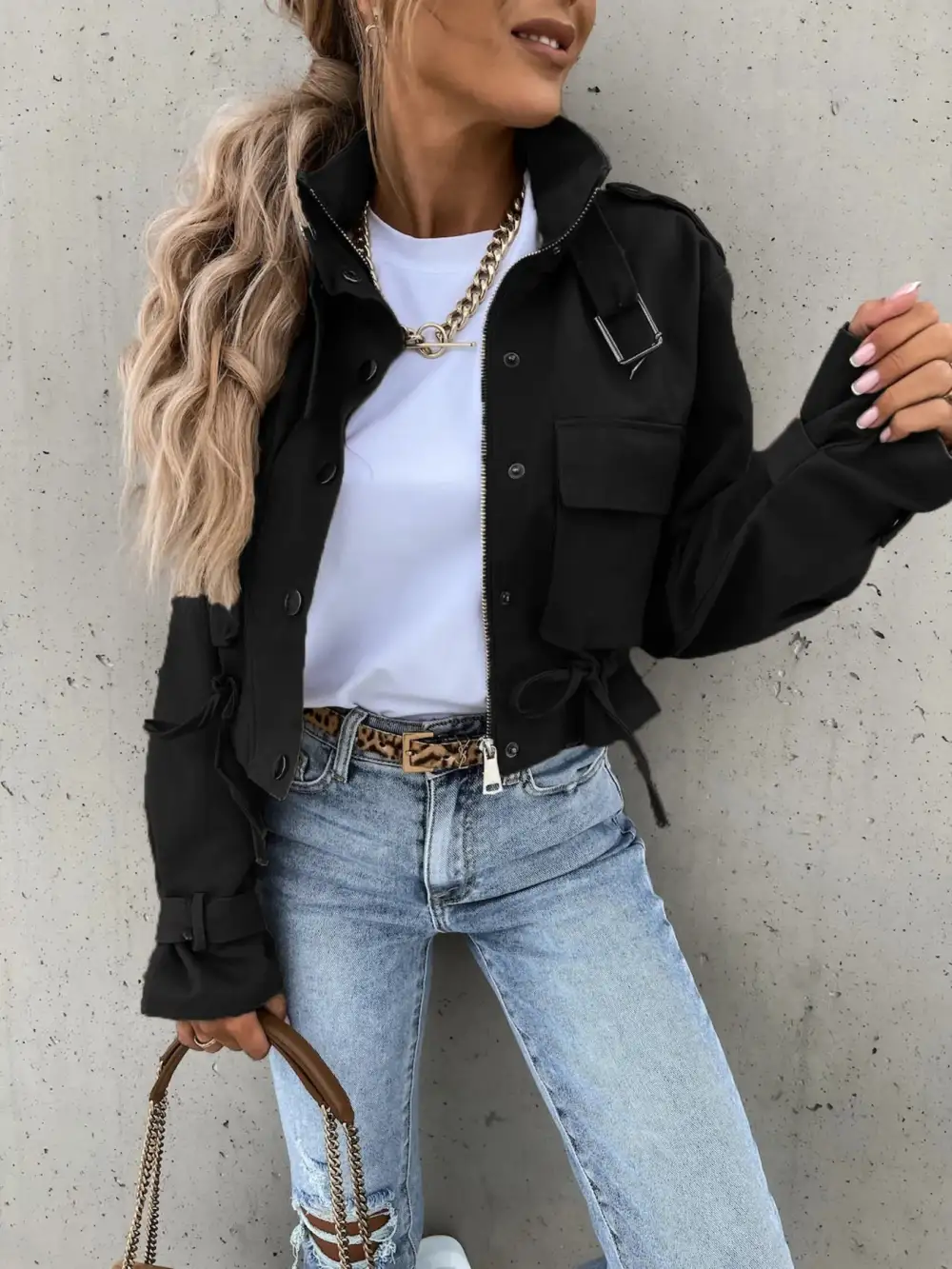 Easygoing Refined Pocketed Jacket