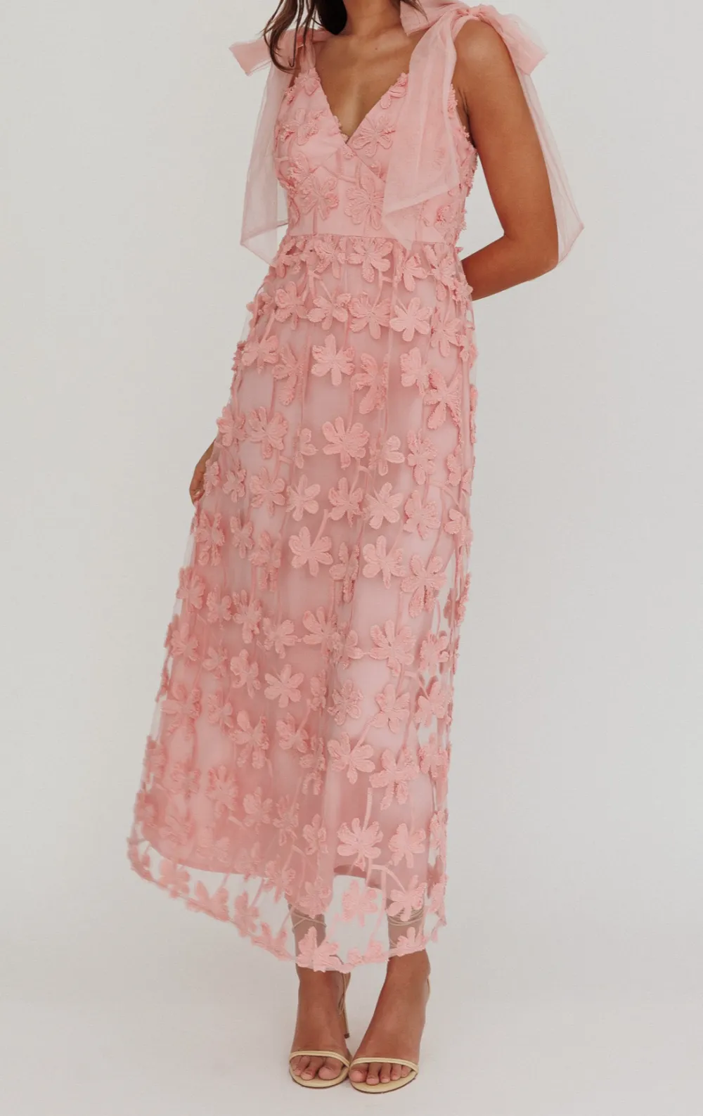 Modern Mesh Maxi Dress