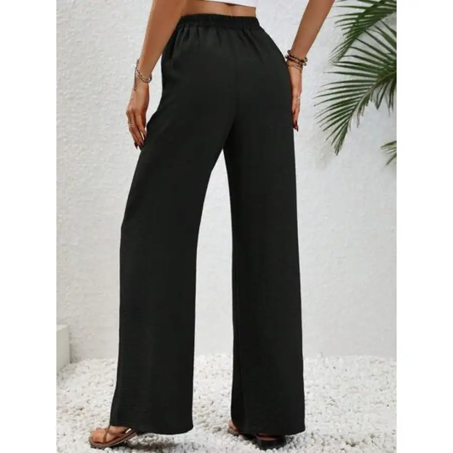 Easy Wide Leg Drawstring Pants