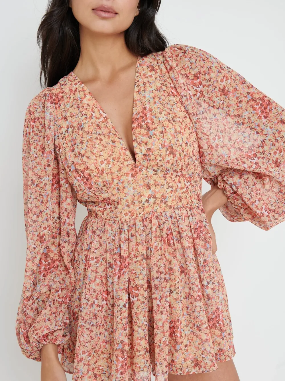 Floral Print A-Line Playsuit