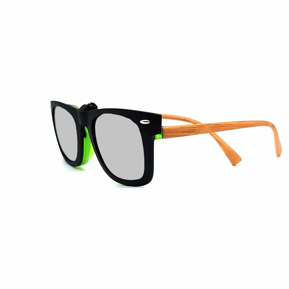 60mm Wayfarer Polarized Full-Frame Clip-On Sunglasses