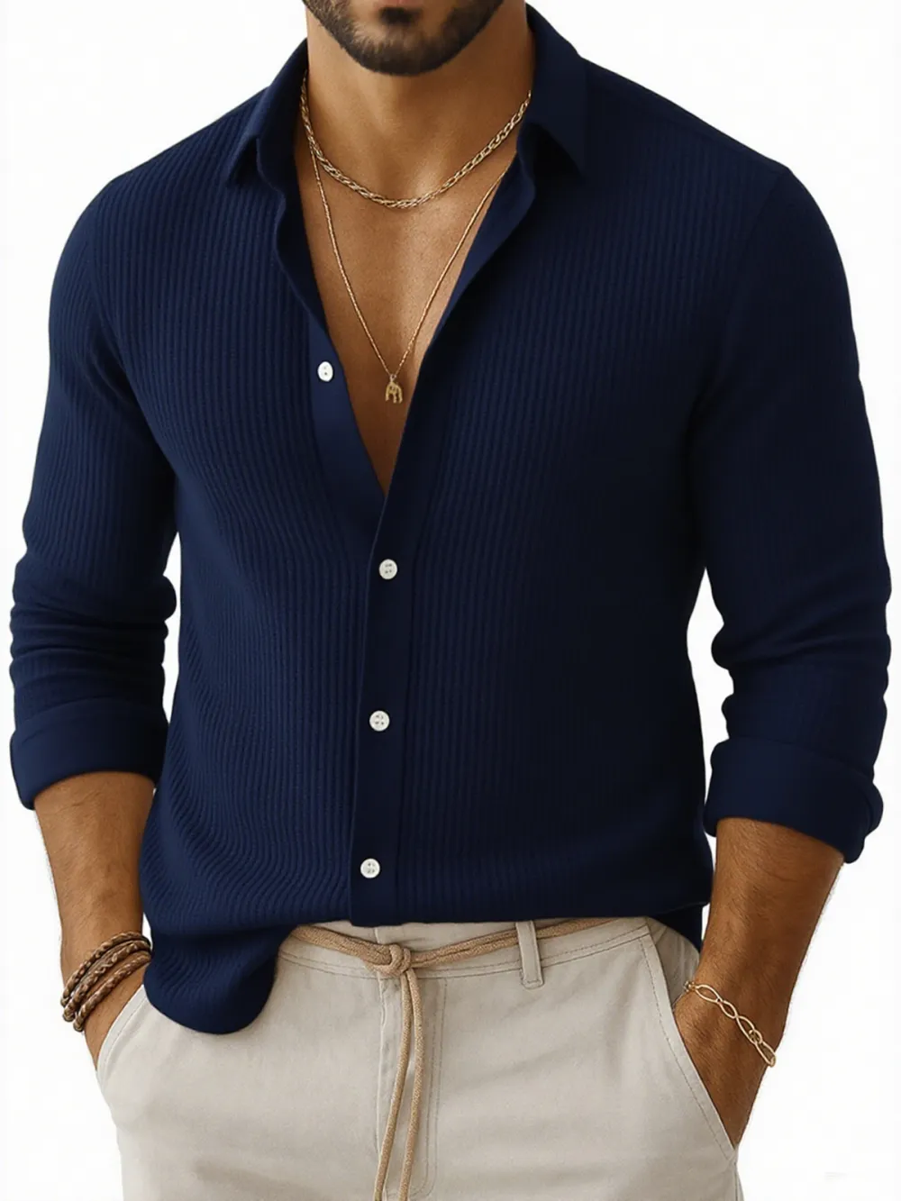 Soft Touch Long Sleeve Striped Shirt