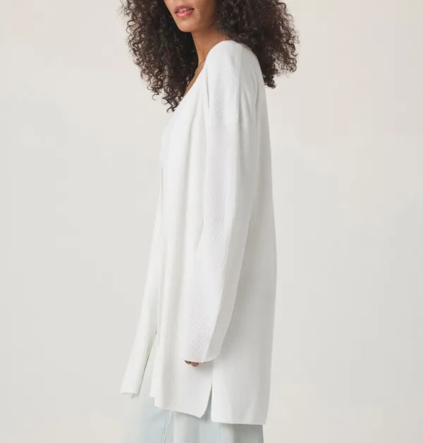 Woven Simple Open Cardigan
