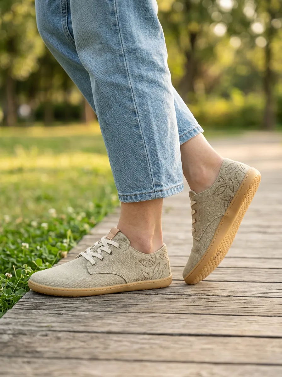 Essential Botanical Leaf Outdoor Look Unisex Barefoot Shoes
