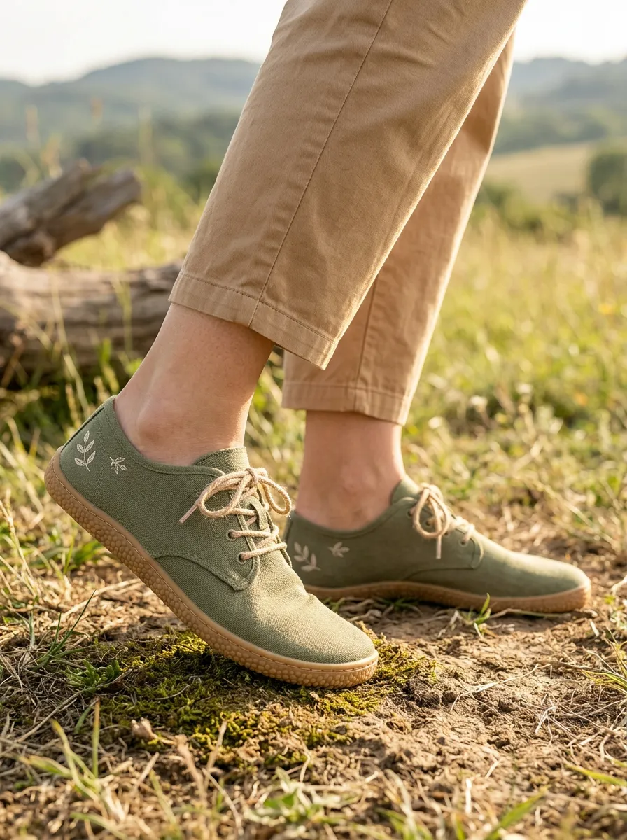 Minimal Leaf Graphic Edit Unisex Barefoot Shoes
