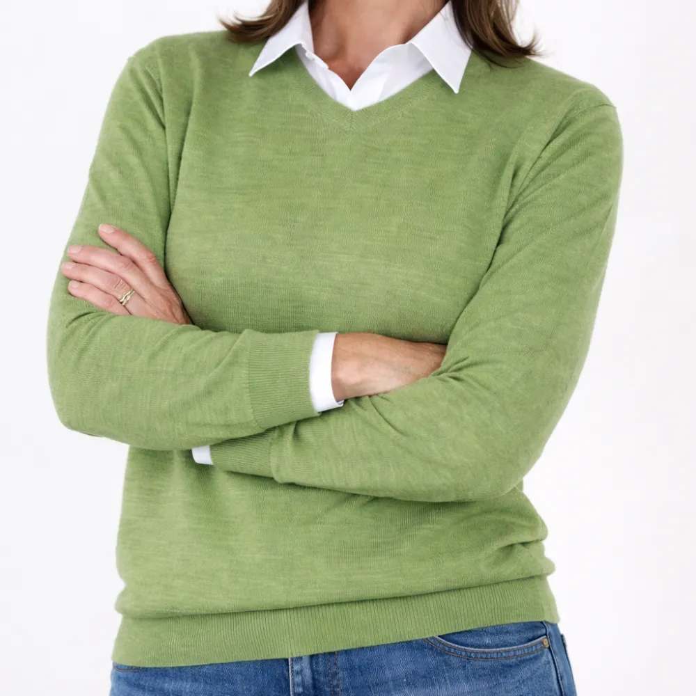 Modern Merino V Neck Knit Jumper