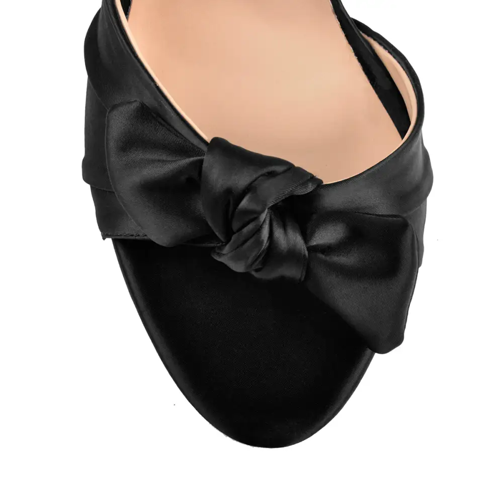 Bow Ankle Strap Stiletto Sandals