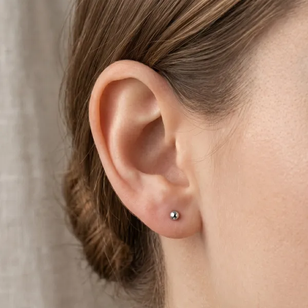 Delicate Titanium Labret Stud