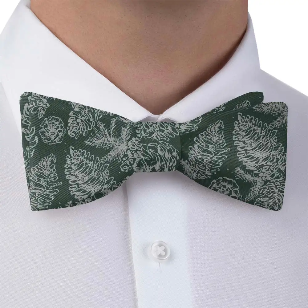 Pinecones Pattern Bow Tie