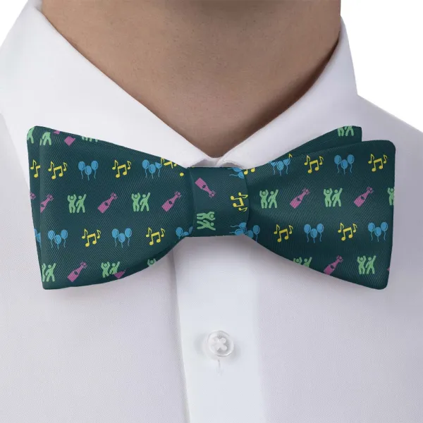 Partying with Friends Pattern Bow Tie