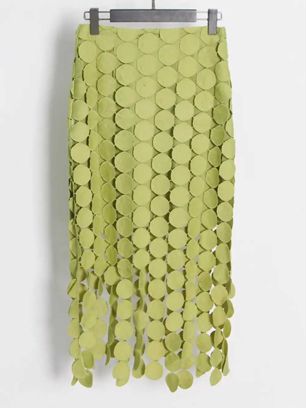 Balanced Fringe Midi Skirt