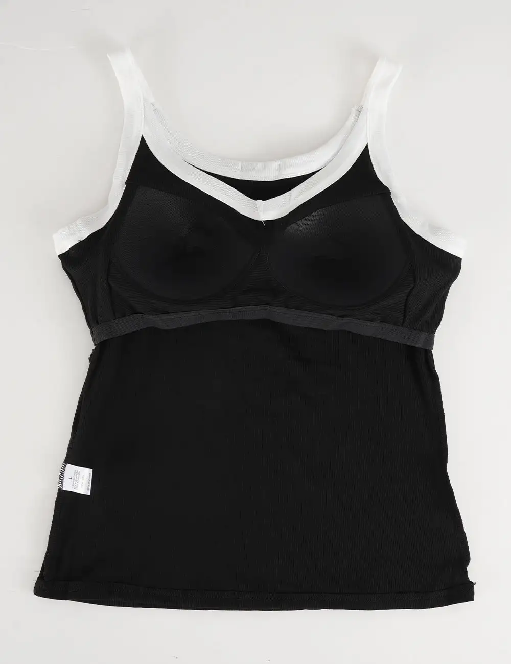 Color Block Padded V Neck Cami Top