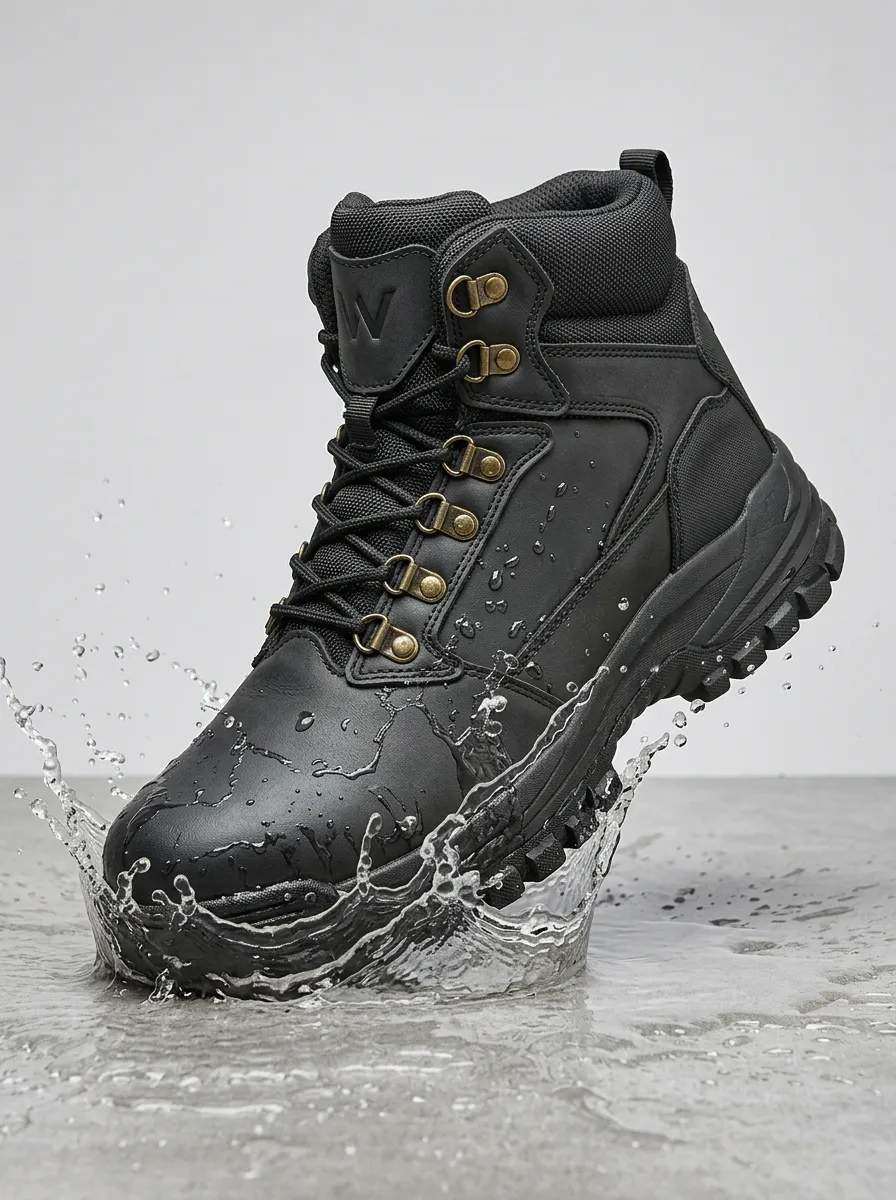 Smart Casual Hiking Outdoor Everyday Look Men' Waterproof Work Boots