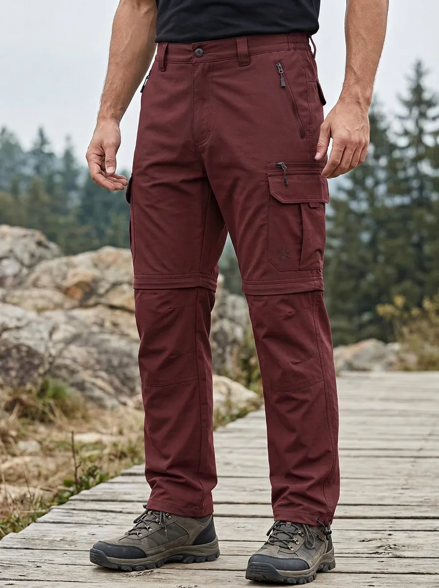 Men's Alpine All-Terrain Waterproof Zip-Off Tactical Cargo Pants