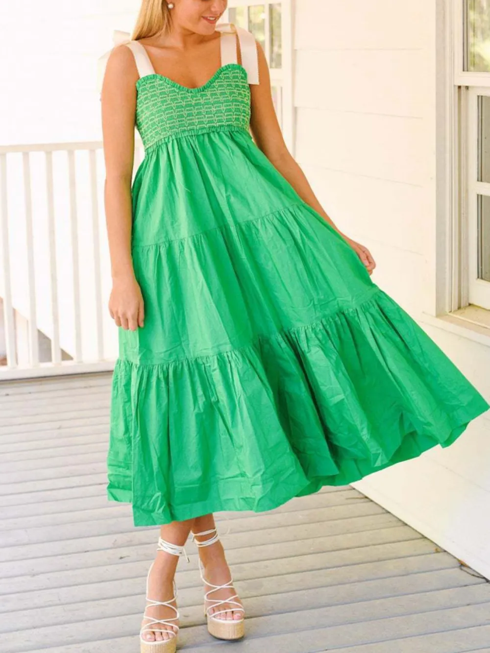 Everyday Tiered Midi Dress
