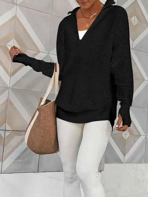 Half Zip Everyday Long Sleeve Top