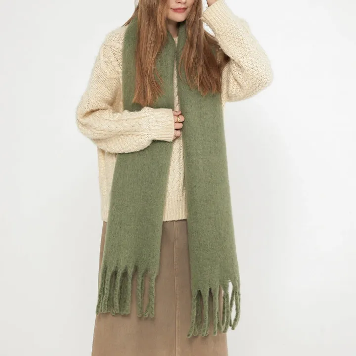 Contemporary Fringe Blanket Scarf