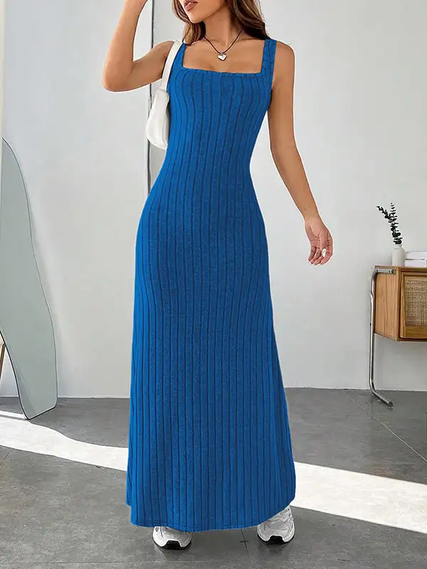 Loose Spaghetti Neck Maxi Dress