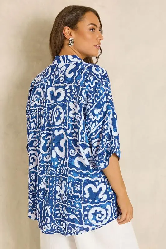 Blue Abstract Print Set