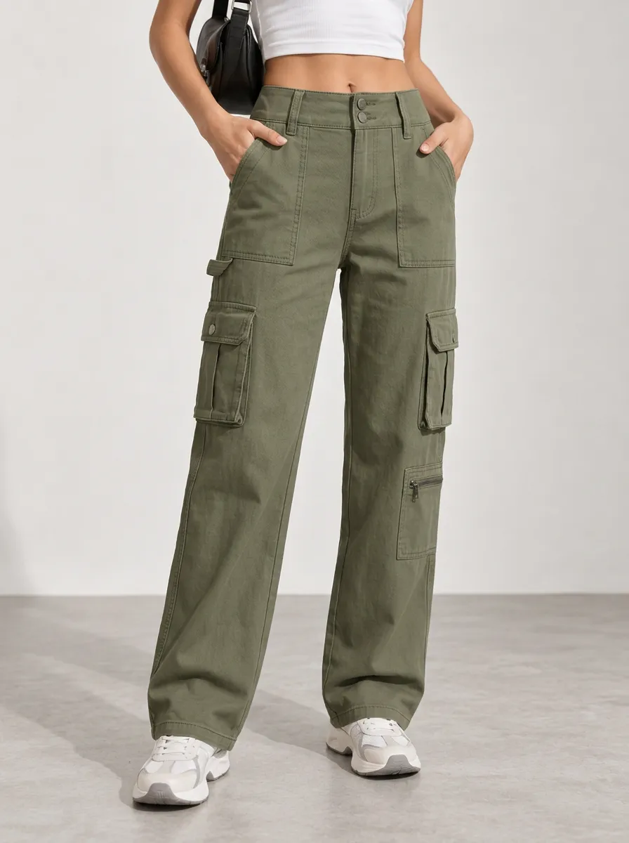 Women's Outdoor Ready Multi-Pocket Streetwear Straight Pants