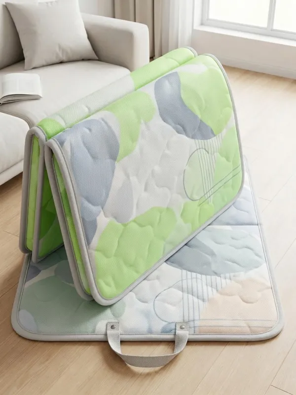 Pastel Abstract Geometric Print Cooling Mat