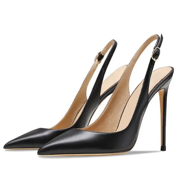 Elegant Pointed Toe Stiletto Slingback Pumps