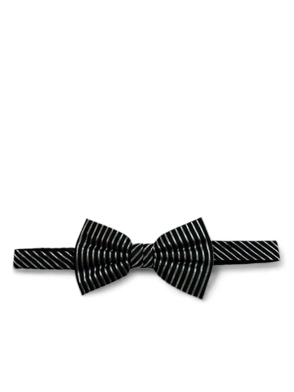 Cultivated Striped Silk Bow Tie