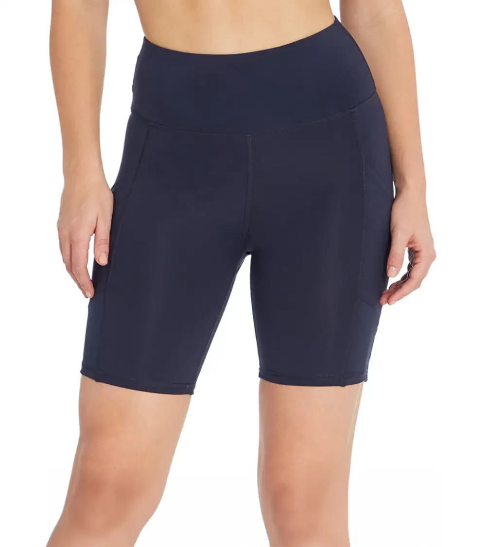 Mesh Waist Pocket Yoga Shorts