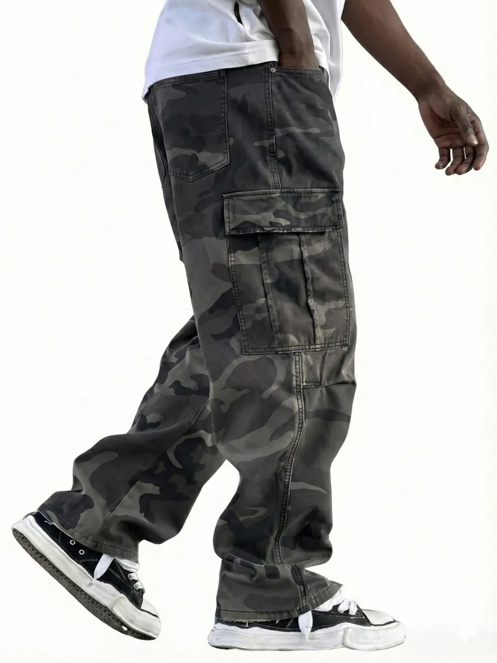 Pocket Wide Leg Trousers