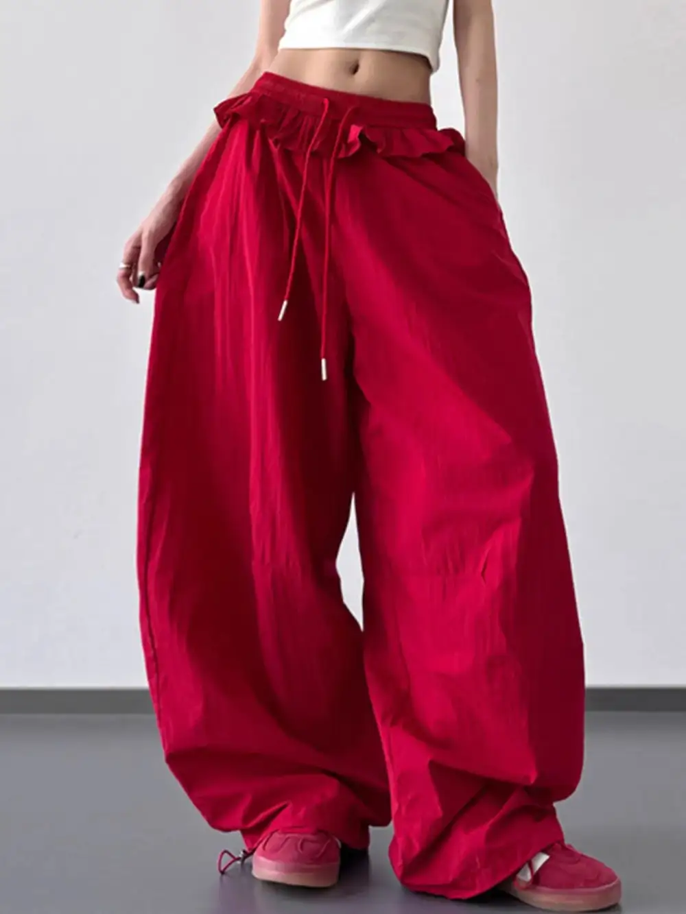 Drawstring Casual Trousers