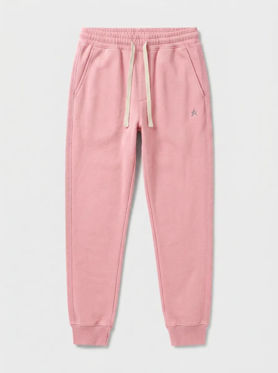 Men's Star Embroidered Drawstring Sweatpants