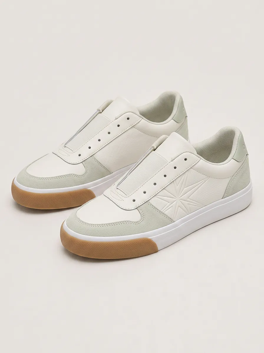 Men's Star Pattern Embossed Casual Patterned Skate Shoes