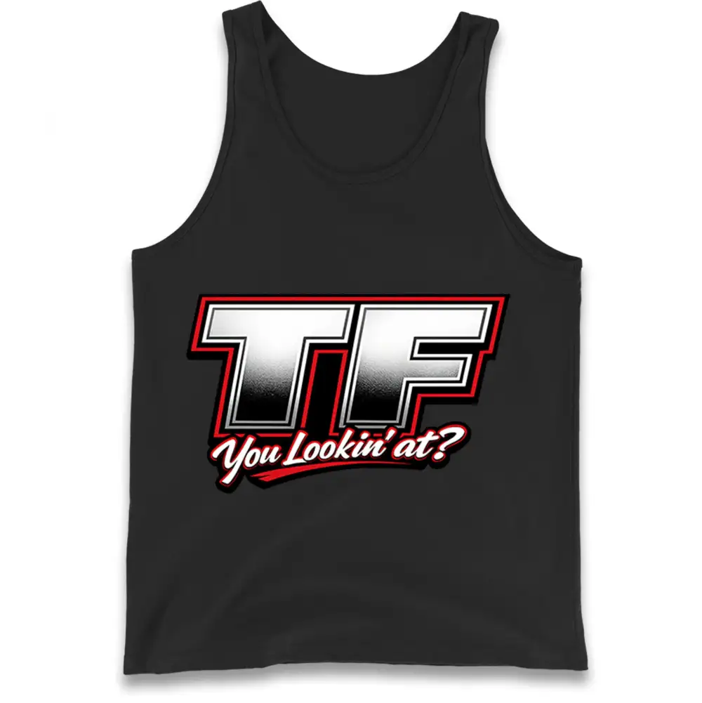 Worn In Clean Motif Casual Tank Top