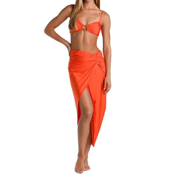Wrap Front Convertible Sarong Cover Up