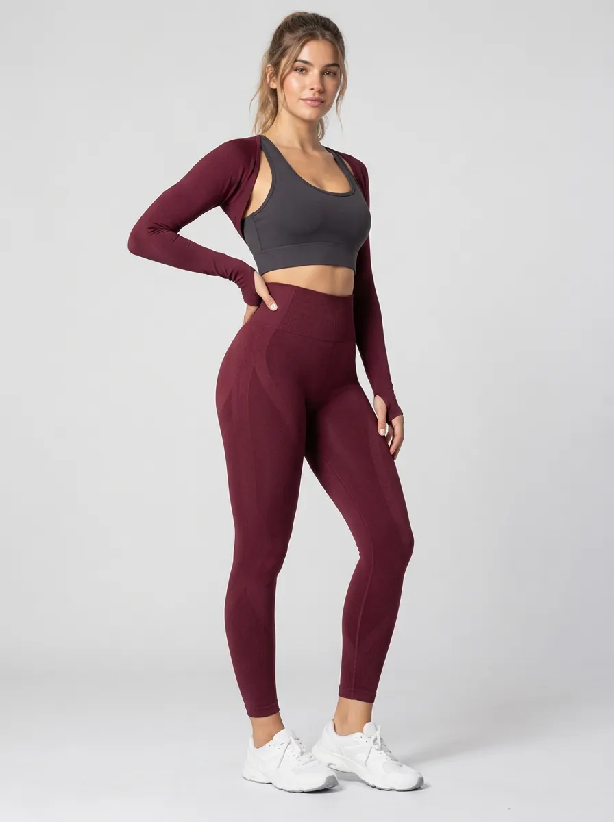 Women's Modern Fit Workout Printed Seamless Fitness Leggings